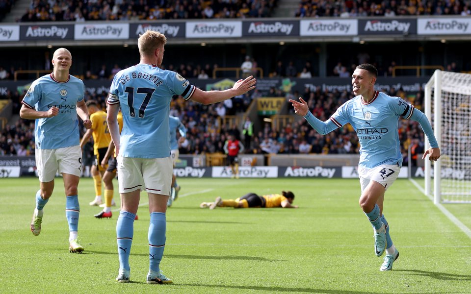 Отборът на Манчестър Сити успя да победи Уулвърхямптън с категоричното
