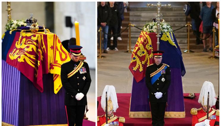 принц - НА ПРОЩАВАНЕ: Всички внуци на кралицата мълчаливо край ковчега й