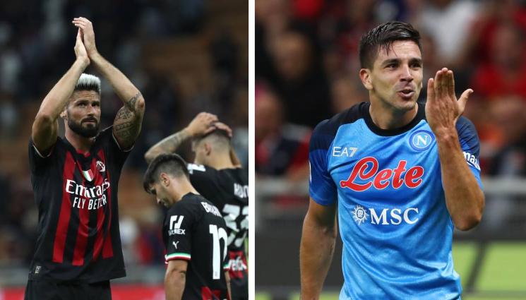 Милан Наполи - В зрелище на „Сан Сиро“ Наполи оглави класирането в Серия