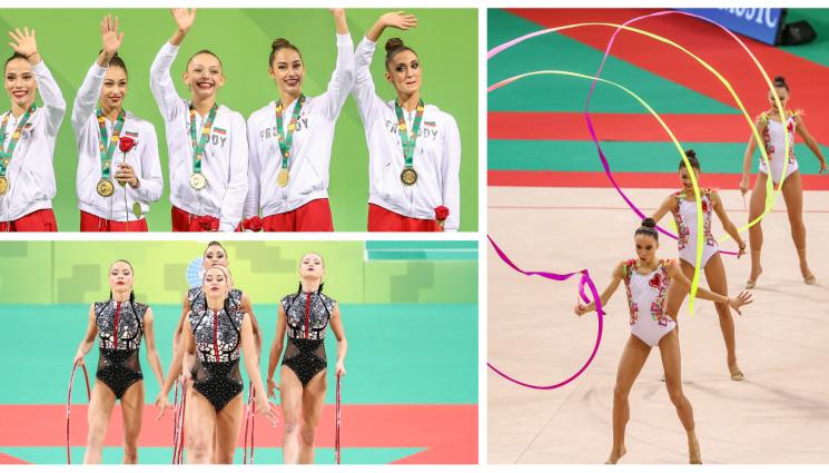 художествена гимнастика - Новите златни - миска на 25 г. и пет тийнейджърки