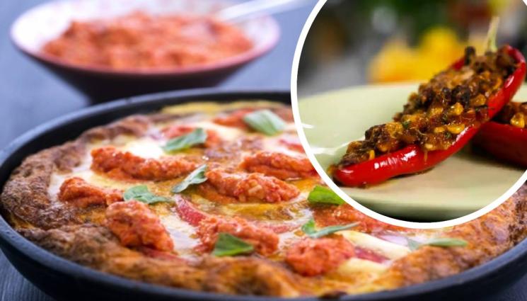 рецепти - Вкусни панирани чушки със студен доматен сос