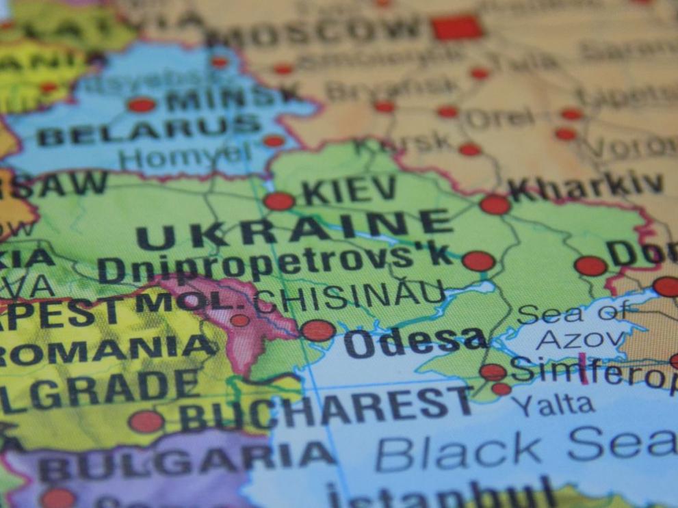 карта Русия Украйна България