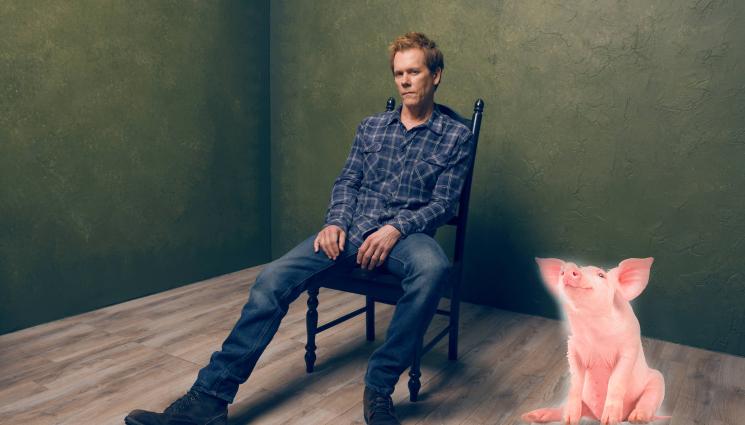 Кевин Бейкън - Кевин Бейкън отказва свинско заради прасетата си