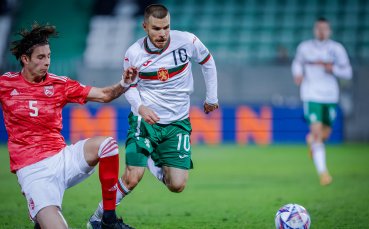 Националният отбор на България играе при резултат 3 1 срещу Гибралтар