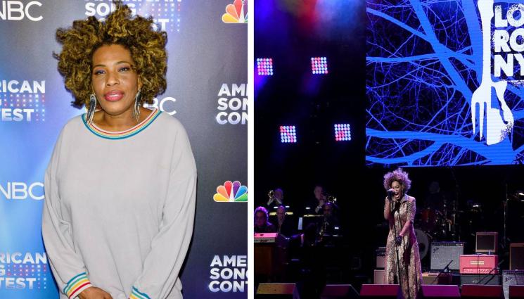 Мейси Грей - Носителката на Грами Мейси Грей пред 