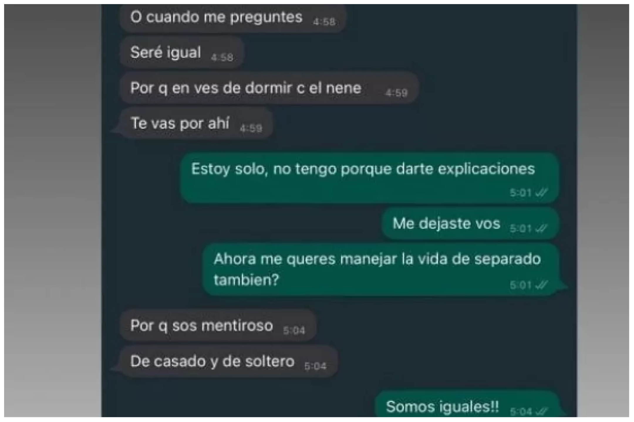 Чатът между Икарди и Уанда