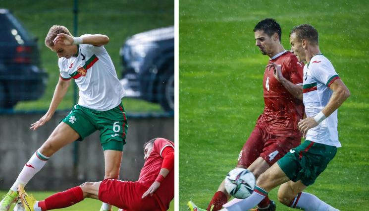 младежки национали - Контролата на младежите със Сърбия се игра едно полувреме заради дъжда в София, по един гол падна във вратата и на двата отбора