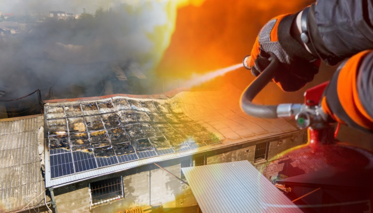 пожар - ОГНЕН АД: Гори покрив на жилищна сграда в София