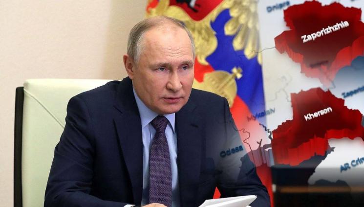 Путин Херсонска Запорожка област - Путин внесе в Думата анексирането на новите области в състава на Русия