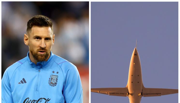 Лионел Меси - Лионел Меси не слиза от самолета