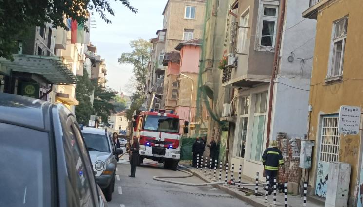 пожар -  Гори пожар в центъра на София