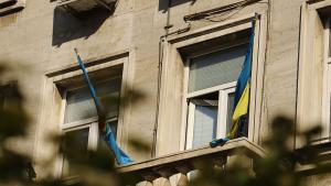 украинско знаме сграда Столична община