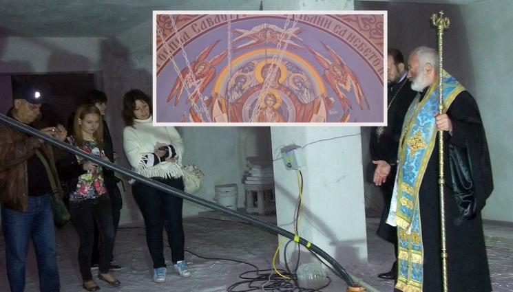 извор - Извор бликна под строеж на храм