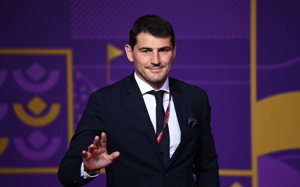 Легендарният испански вратар Икер Касияс . Всъщност целта на стража