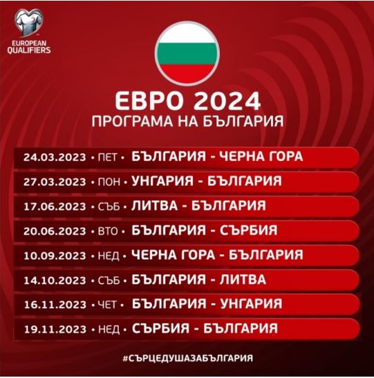 Евро 2024 календар