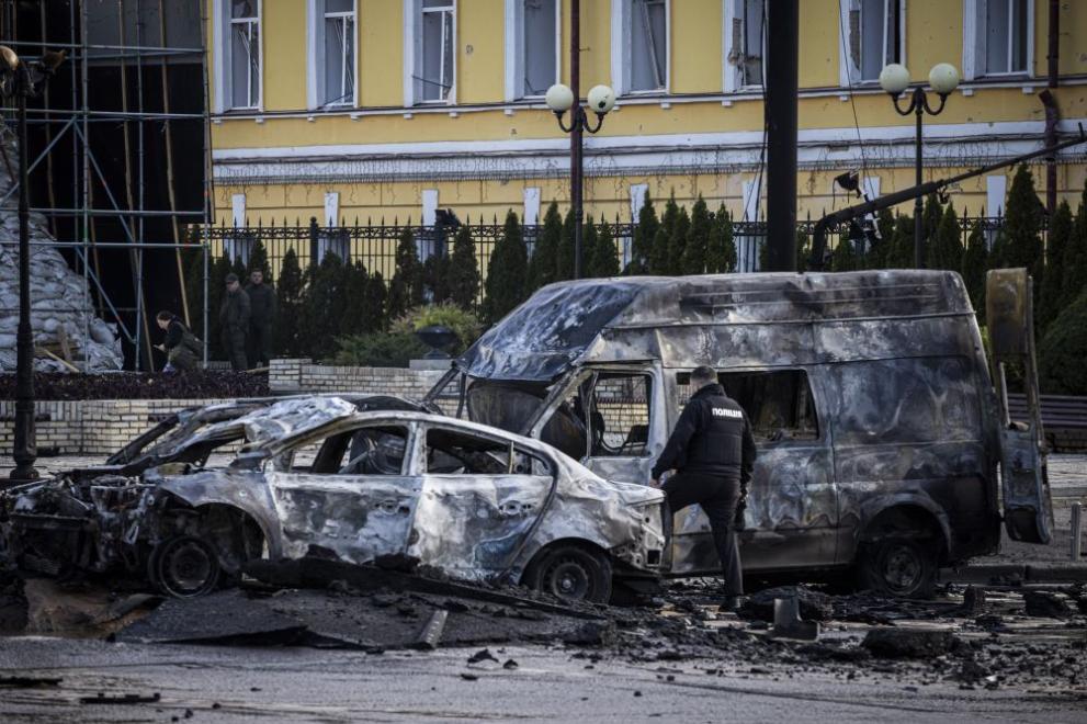 След масираните бомбардировки на Русия над Украйна патрул на молдовската