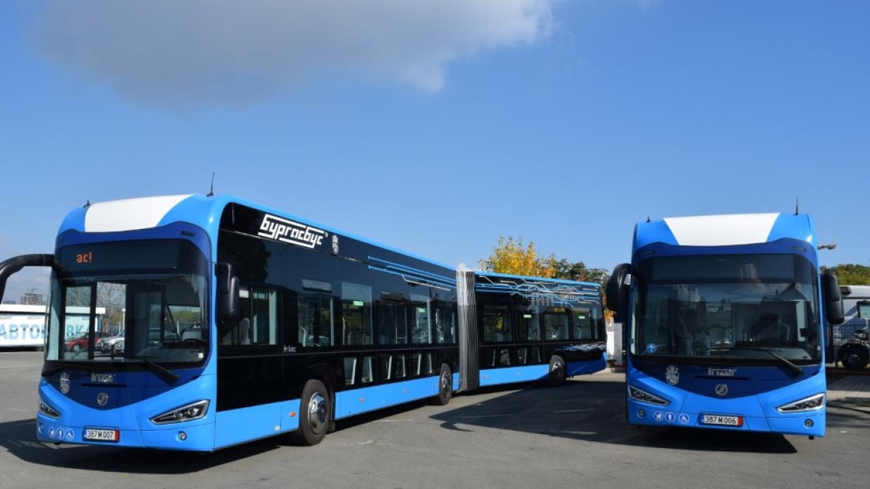 Четири нови електробуса возят пътници в Бургас