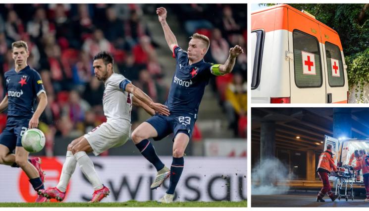 Лига на конференциите - Прекъснаха за четвърт час двубой от Лигата на конференциите заради здравословни проблеми на фен