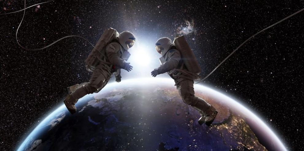  космос космонавти галактика 