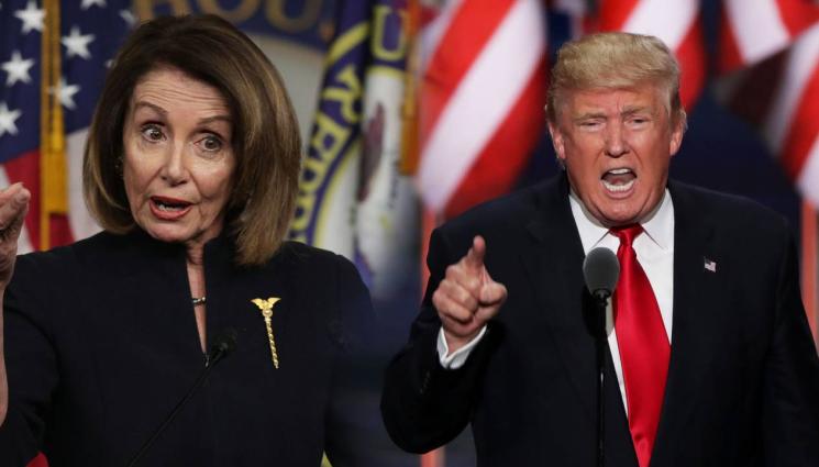 Пелоси - Заснеха Нанси Пелоси да заплашва Доналд Тръмп с бой (ВИДЕО)