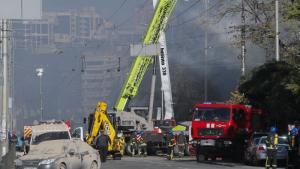 Множество експлозии бяха чути в Киев където прозвучаха сирените за