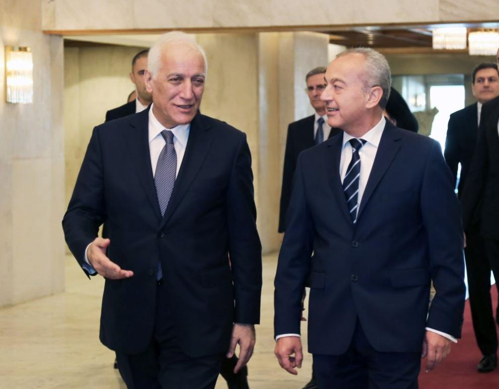 Министър-председателят Гълъб Донев се срещна с президента на Република Армения