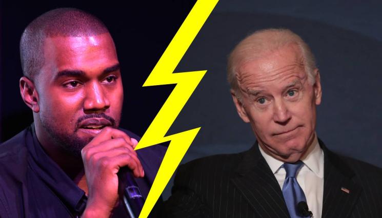 Кание Уест Байдън - СКАНДАЛЕН: Кание Уест влезе с бутонките на Байдън, нарече го 