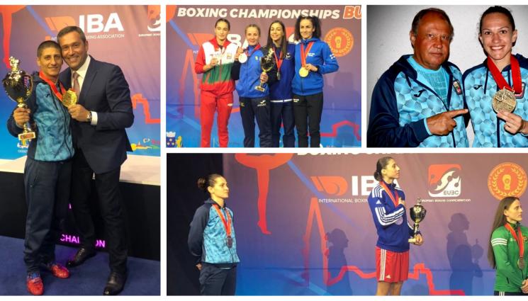 бокс жени - Титла и още три медала за боксьорките ни от европейското в Будва