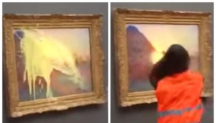 картина - БЕЗУМНА КАМПАНИЯ: Заляха с картофено пюре картина на Клод Моне (ВИДЕО)