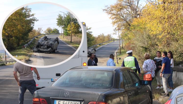 катастрофа Благоевград - СЛЕД ТЕЖКАТА КАТАСТРОФА: Борят се за живота на двама младежи