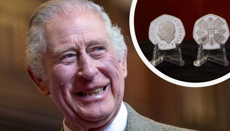 крал Чарлз монети - НОВ МОНАРХ, НОВИ ПАРИ: Първите монети с лика на Чарлз III влизат в обращение на Острова  (СНИМКИ)