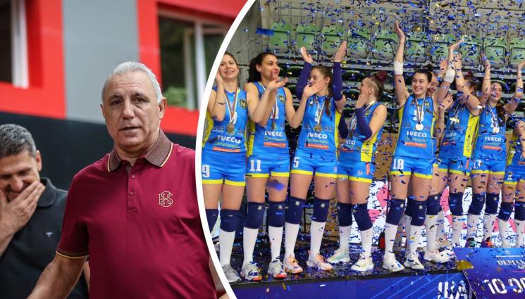 Стоичков волейболистки - Стоичков с послание към волейболистките на Марица