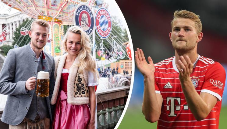 Матайс де Лихт - Цял свят видя на какво се радва защитник в леглото (СНИМКА)