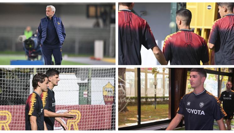 Рома - Странна официална тренировка за домакините от Рома, Моуриньо изведе само 12 полеви играчи (ВИДЕО)