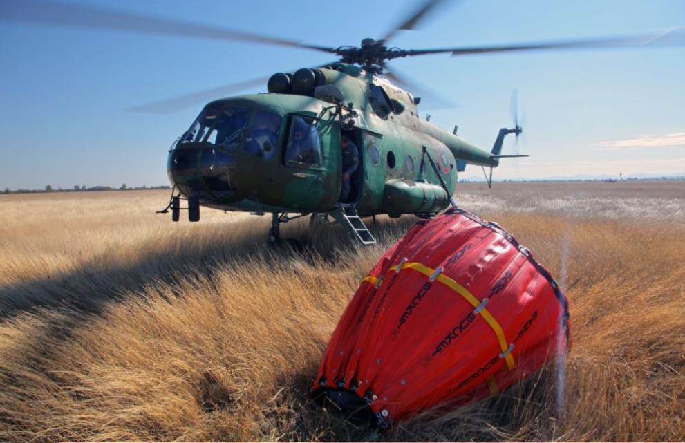Екипаж от авиобаза Крумово  изпълни с вертолет Ми-17 специален полет