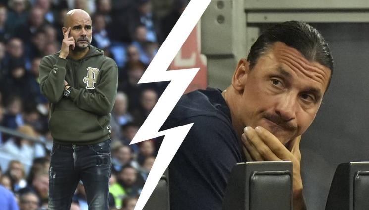 Гуардиола Ибрахимович - Гуардиола отвърна със сарказъм на заяждане на Ибрахимович