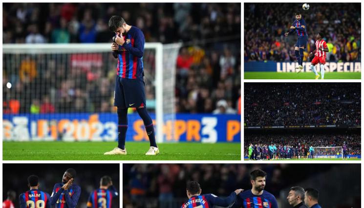 Жерар Пике - БИЛО КАКВОТО БИЛО! Барса изпрати Пике с победа, препълненият „Камп Ноу“ на крака за последния мач на легендарния защитник на каталунците (ВИДЕО)