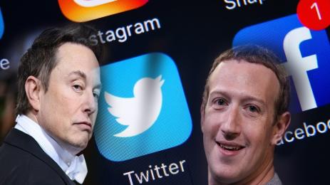 Мъск Зукърбърг Туитър Фейсбук