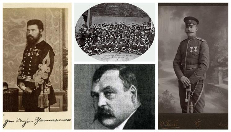 a - Чужденци проливат кръвта си за България: Японски самурай се бие за нашата свобода. Персиец брани родното знаме през Балканската война