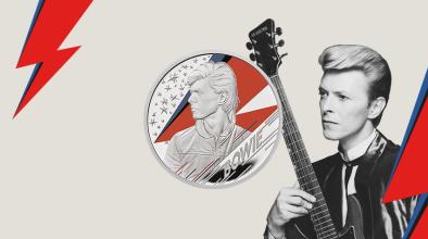 Монета с David Bowie полетя към космоса