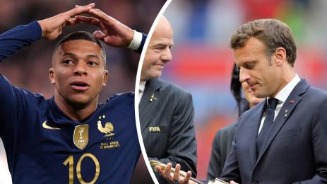 Мбапе Макрон