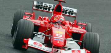 <p>Михаел Шумахер в GP на Япония през 2003 г.</p>