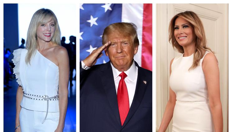 Доналд Тръмп Мелания Марла Мейпълс - МЕНДЕЛСОН: Доналд Тръмп позира с бившата и настоящата си съпруга (СНИМКИ/ВИДЕО)