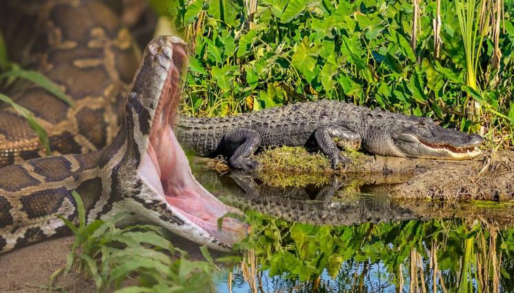змия - БРУТАЛНО: Извадиха цял алигатор от стомаха на питон (ВИДЕО)