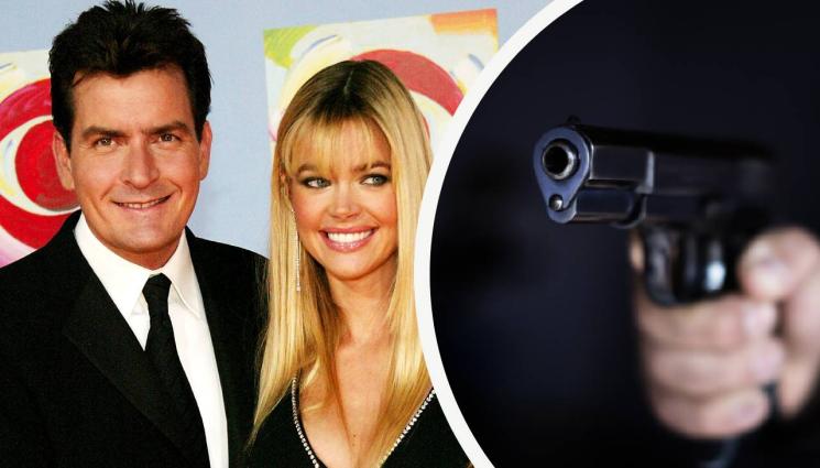 Чарли Шийн Денис Ричардс - ШАШ! Стреляха по бившата на Чарли Шийн след инцидент на пътя