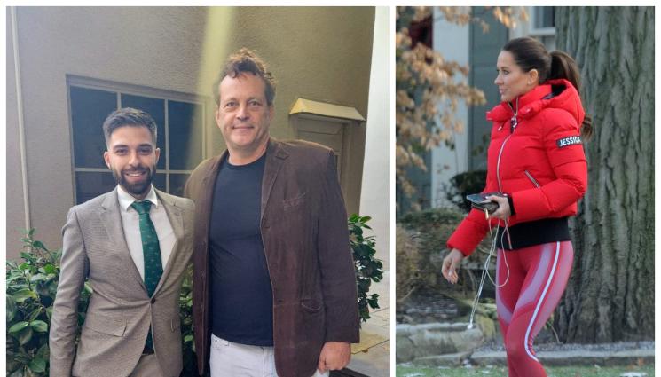 актьор - Наш актьор тича в парка с Меган Маркъл