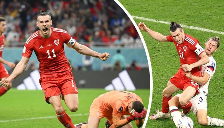 Уелс САЩ - Бейл измъкна „драконите“ с дузпа. Американците не успяха да устискат и поделиха по точка с Уелс