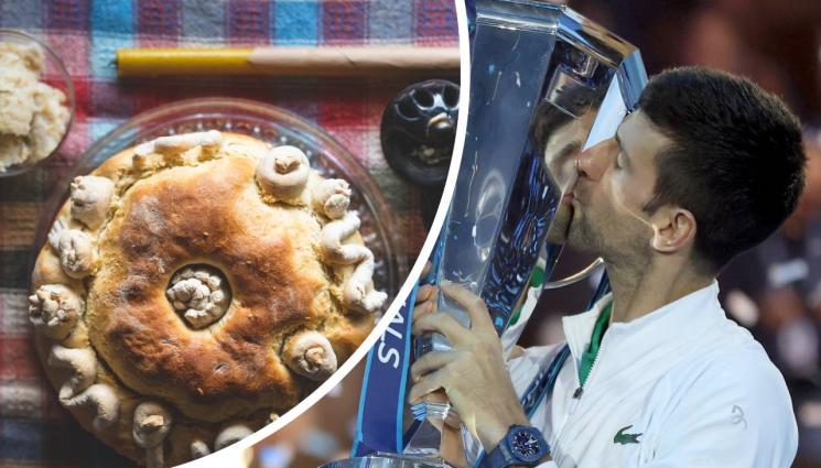 Джокович - Патриархът на Сърбия пее и празнува с Ноле (ВИДЕО)