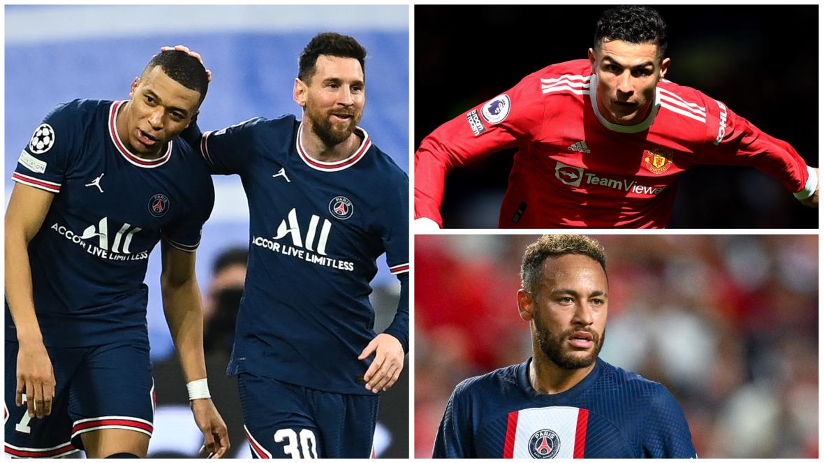 Роналдо Мбапе Меси Неймар