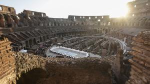 Едногодишно проучване на дренажната система под Колизеума Колизея разкри фрагменти